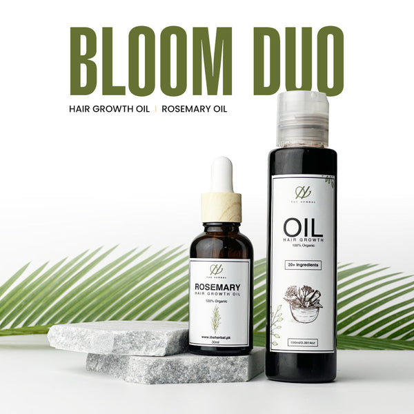 Bloom Duo (Hair Growth Oil & Rosemary Oil)