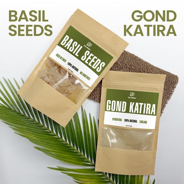 Basil Seeds & Gond Katira (Pack of 2)